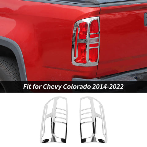 For 2014-2022 Chevy Colorado Rear Light Lamp Guards Trim Tail Light Covers