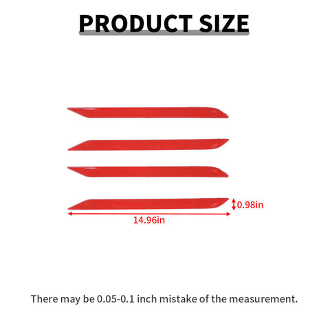 For 2018+ Dodge RAM Interior Car Door Decoration Strips Trim Cover