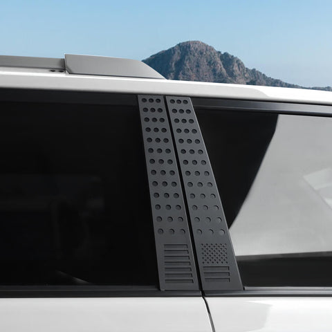 For 2010-2023 Toyota 4Runner Center B Pillar Window Protector Decor Cover Sticker Trim