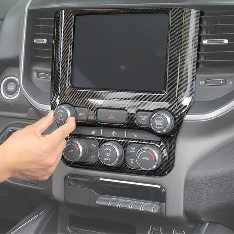For 2018+ Dodge RAM Interior Steering Wheel Navigation Cover Trim Cover Kit