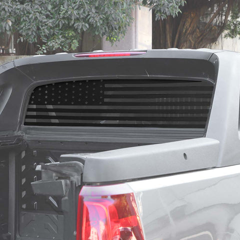 For 2007-2013 Chevy Avalanche Rear Windshield Sticker Decal Trim Black