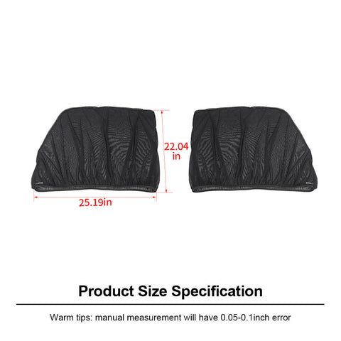For 2010+ Toyota 4Runner/2011+ Dodge Durango Rear Window Sun Shade Breathable Mesh Side Window Screens
