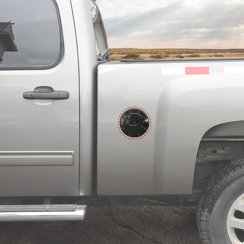 For 2007-2017 Chevy Silverado/GMC-SIERRA Gas Cap Door Fuel Tank Decor Cover Trim