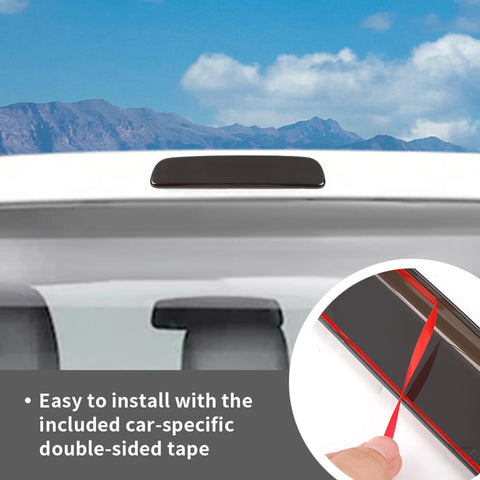 For 2008-2016 Ford F250/F350/F450/F550 Smoked Black High Brake Light Trim Cover