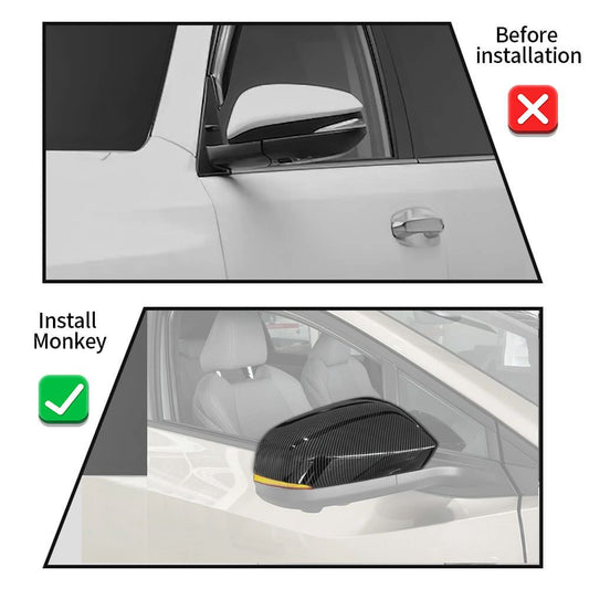 For Toyota 4Runner 2024+ Side Door Rearview Mirror Cover Trim Shells Applicable With Turn Signals