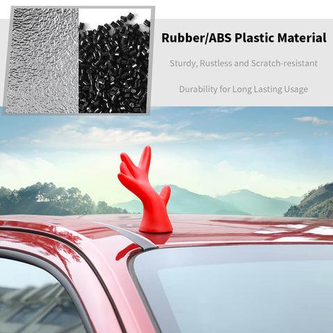 For Universal Car Exterior Car Top Cute Sticker Decor Accessories (2 pcs)