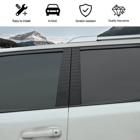 For 2010-2023 Toyota 4Runner Center B Pillar Window Protector Decor Cover Sticker Trim