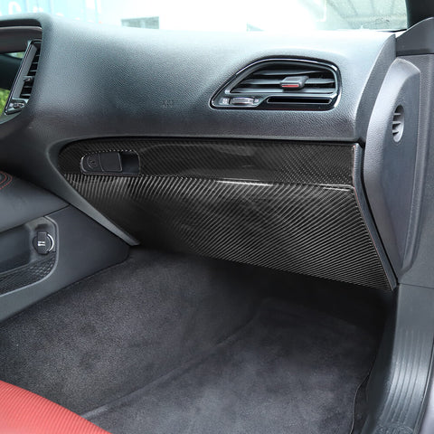 For 2015+ Dodge Challenger Central Control Anti-kick Panel Trim Cover Decor Sticker