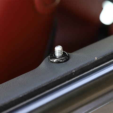 For 2014+ Dodge Challenger Door Lock Pin Decor Cover Trim Ring