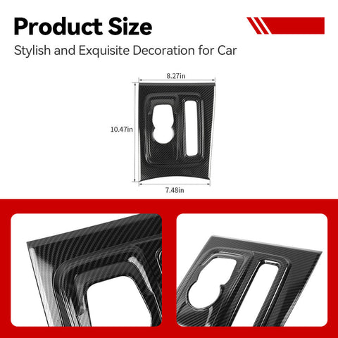 For 2015+ Chrysle 300/300C Center Console Gear Shift Panel Cover Trim