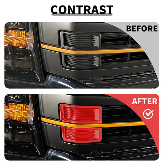 For 2021+ Ford F150 Front Grille Grill Insert Trim Cover Bezels