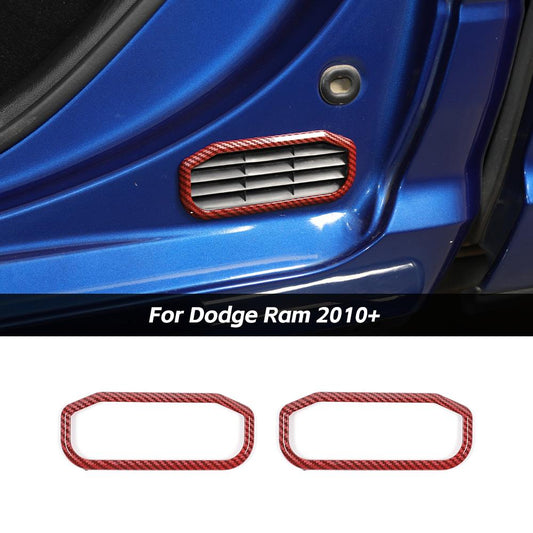 Rear Door Air Exhaust Vent Trim Cover Frame For Dodge Ram 2010+ Accessories | CheroCar