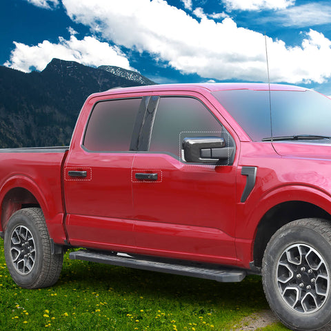 For 2021+ Ford F150 Rearview Mirror Shell Door Handle Cover Trim