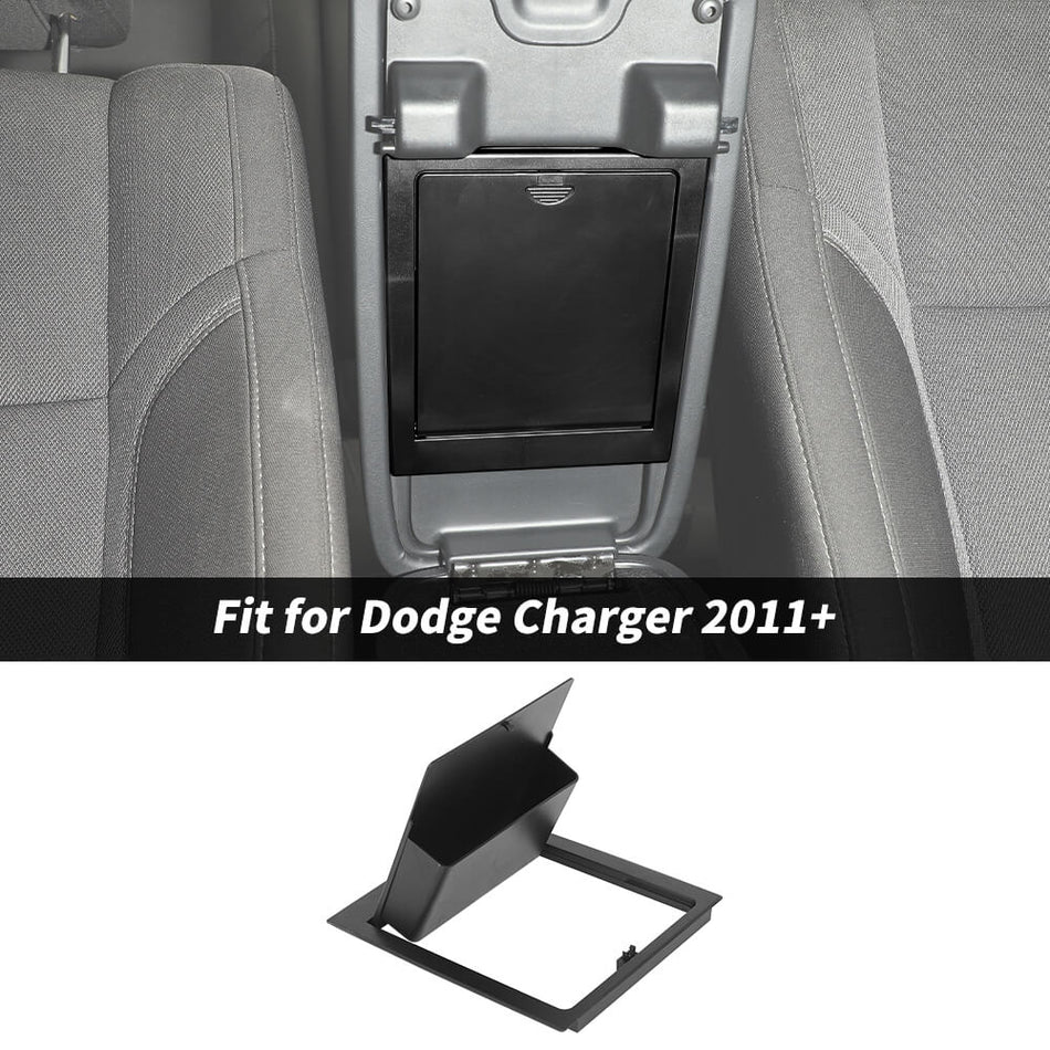 For 2011+ Dodge Charger/300C Center Console Armrest Hidden Storage Box Holder Box