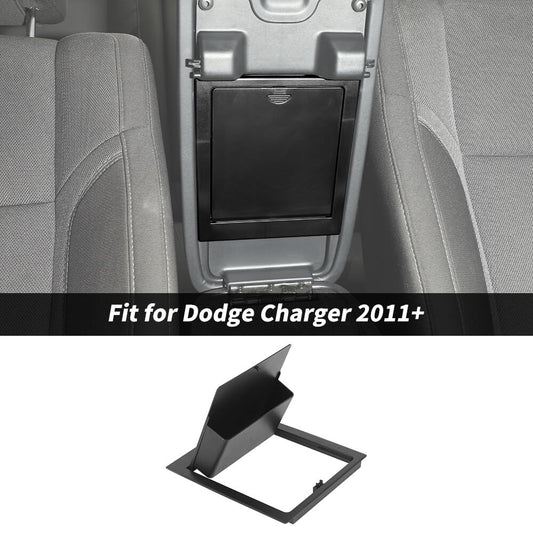 For 2011+ Dodge Charger/300C Center Console Armrest Hidden Storage Box Holder Box
