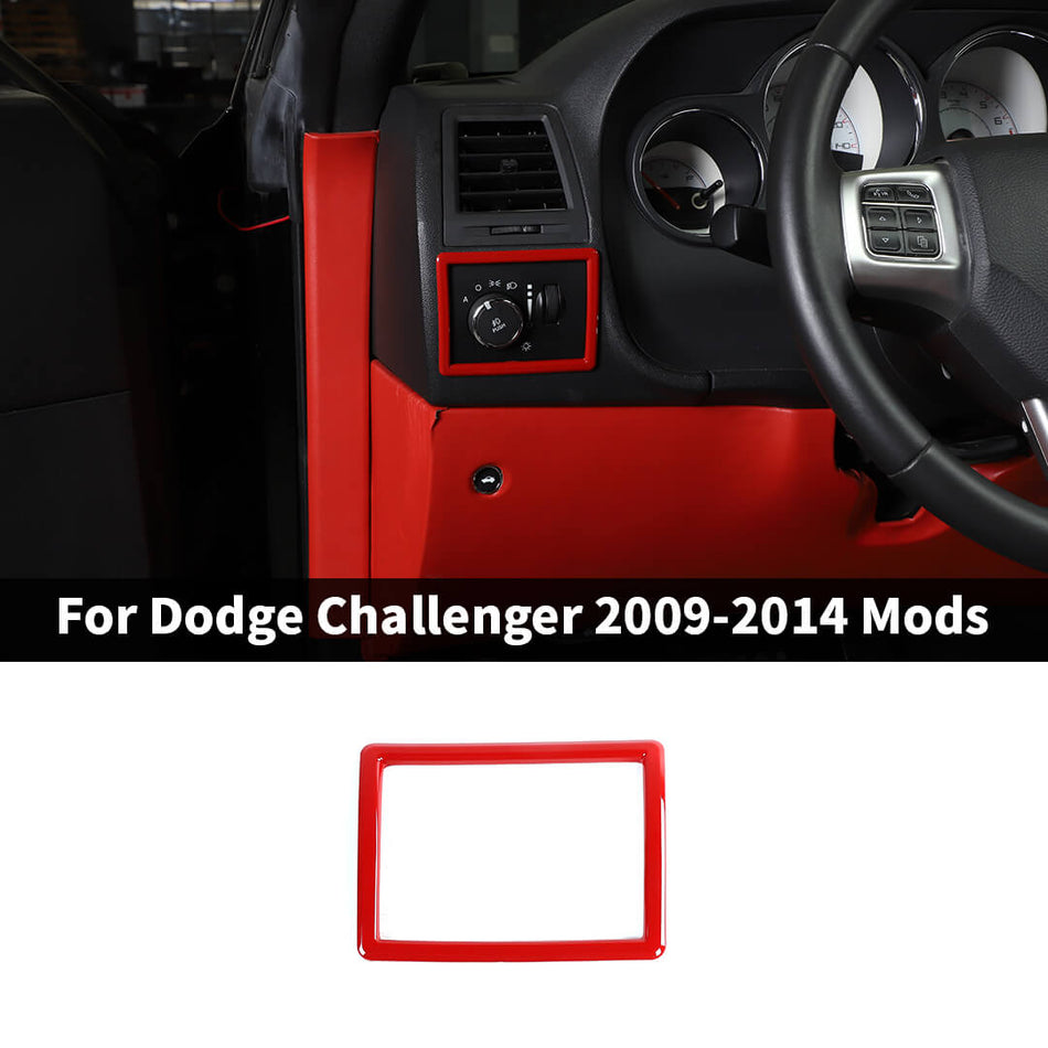 For 2009-2014 Dodge Challenger Headlight Switch Knob Accessories Cover Trim