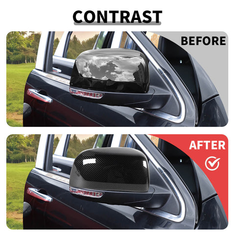 For 2011-2020 Dodge Durango Car Door Handle Rearview Mirror Shell Trim Cover Kit