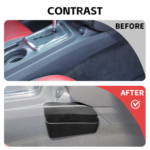 For 2009-2014 Dodge Challenger Car Gear Shift Side Storage Tray Box Holder