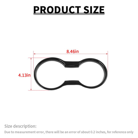 For 2015-2023 Ford Mustang Front Water Cup Holder Decoration Cover Trim Frame