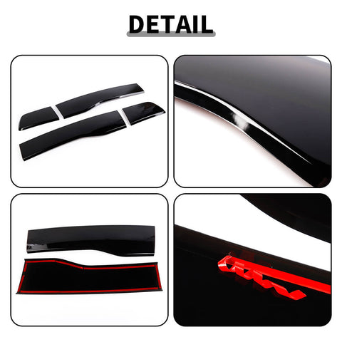 For 2011-2014 Dodge Charger Smoked Rear Taillight Backlight Lamp Decor Cover Trim