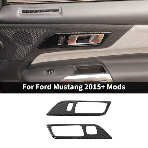 For 2015+ Ford Mustang Door Handle Frame Trim Cover