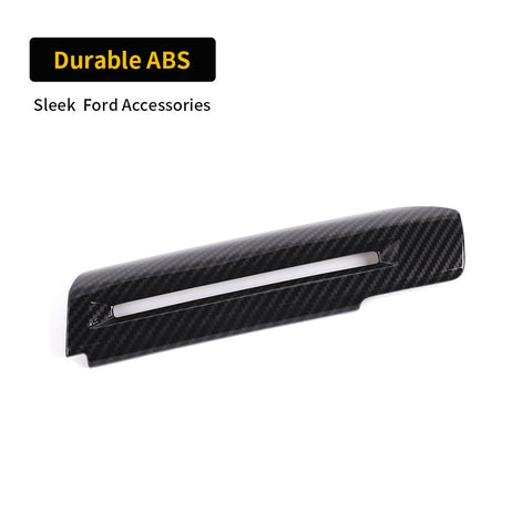 For 2015+ Ford Mustang Carbon Fiber Door And Window Lift Handle Trim Cover Suitable
