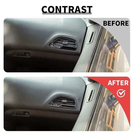 For 2015+ Dodge Challenger Dashboard Side Air Vent Outlet Cover Trim
