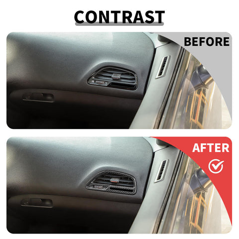 For 2015+ Dodge Challenger Dashboard Side Air Vent Outlet Cover Trim