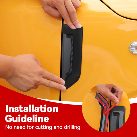 For 2021+ Ford Bronco Sport Fender Side Air Vent Leaf Plate Cover Trim