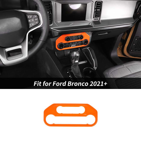 Air Conditioner Switch Panel Cover Trim Bezels For Ford Bronco 2021+ Accessories | CheroCar