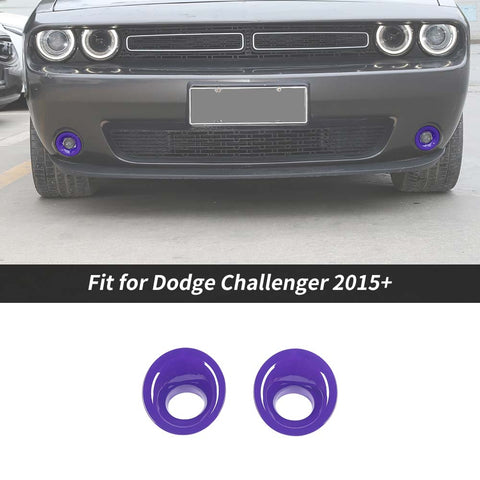 For 2015+ Dodge Challenger Front Fog Light Covers Lamp Trim