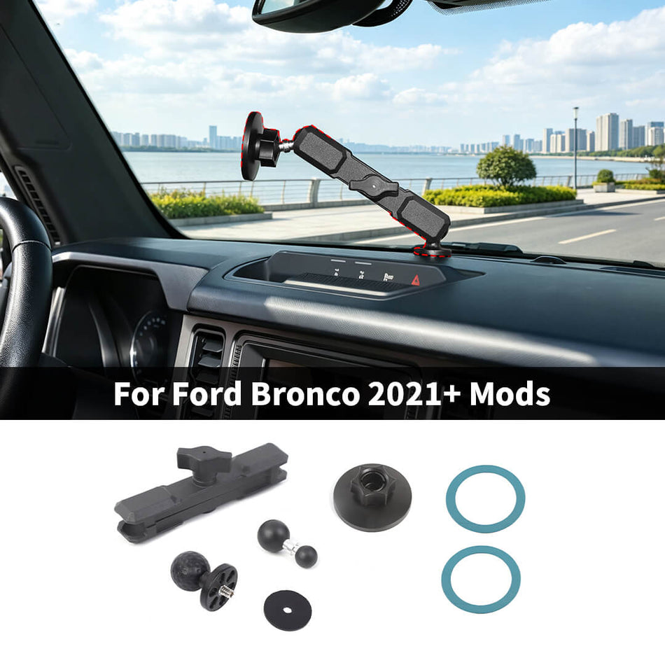 For 2021+ Ford Bronco Magnetic Dash Center Console Cell Phone Holder Stand Bracket