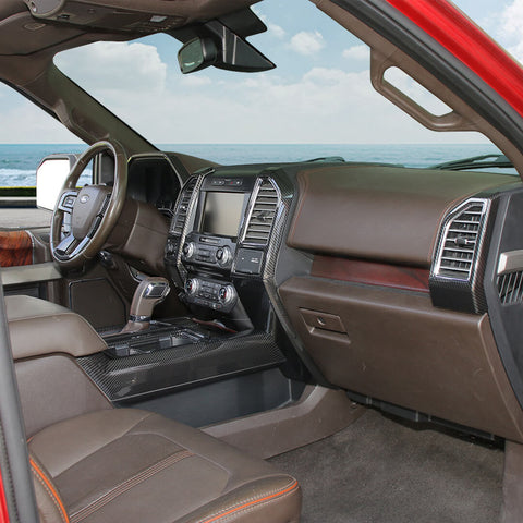 For 2015-2020 Ford F150 Interior Center Console Gear Shift Trim Cover Kit