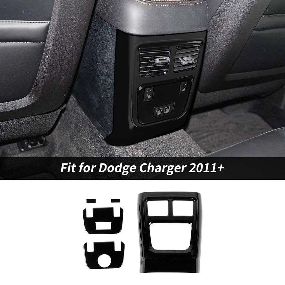 For 2011+ Dodge Charger/Chrysler 300C Rear Air Outlet Vent Panel Trim Cover Decor