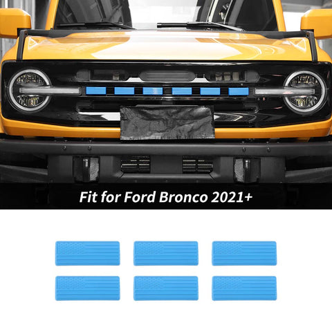 For 2021+ Ford Bronco Front Grille Letters Cover Trim