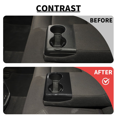 For 2011+ Dodge Charger/300/300C Rear Seat Armrest Cup Holder Trim Cover