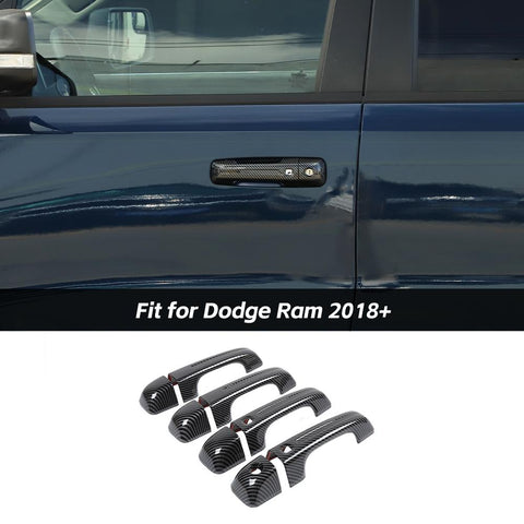 Exterior Door Handle Cover Inserts Handles For Dodge Ram 2018+ Premium Edition Blue Accessories | CheroCar