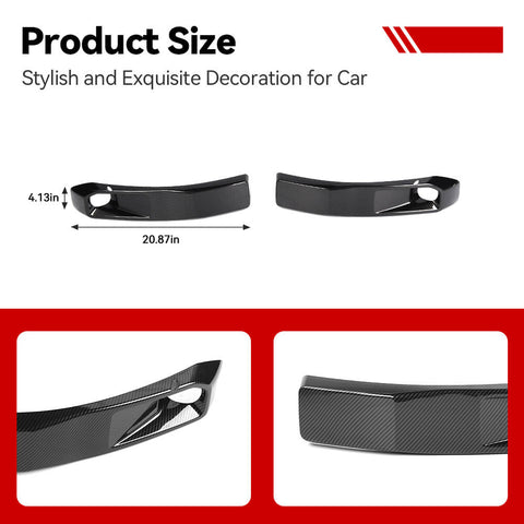 For 2021+ Ford Bronco Sport Front Bumper Fog Light Lamp Bezels Trim Cover