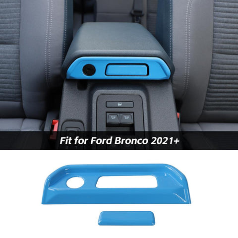 For 2021+ Ford Bronco Car Armrest Box Switch Decoration Cover Trim