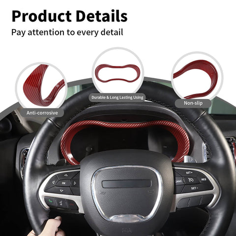 For 2014-2020 Dodge Durango Center Console Dashboard Instrument Box Cover Trim