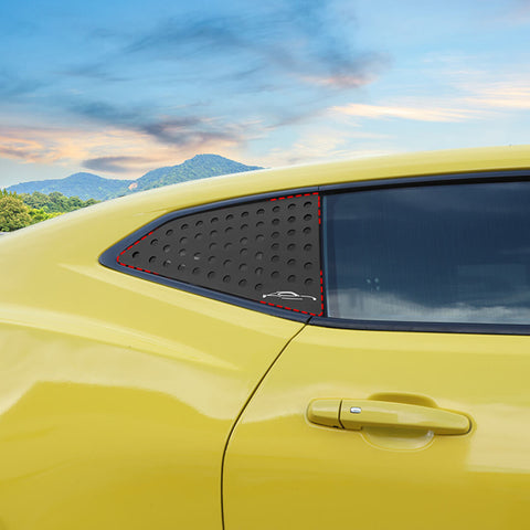 For 2016+ Chevy Camaro Rear Side Window Louver Trim Cover Bezel