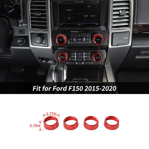 Interior Trim Full Set Available Separately Red For Ford F150 2015-2020 Accessories | CheroCar