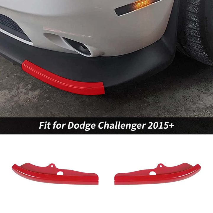 For 2015+ Dodge Challenger Front Bumper Lip Splitter Protector Cover regular style