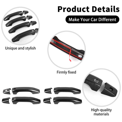 For 2023+ Chevy Colorado/2019+ Silverado/GMC Sierra Exterior Door Handle Decor Trim Cover Shell