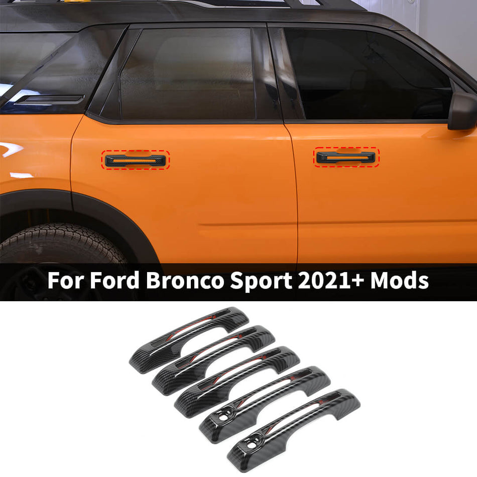 For 2021+ Ford Bronco Sport Car Door Handle Shell Cover Trim Accessories (5 pcs)