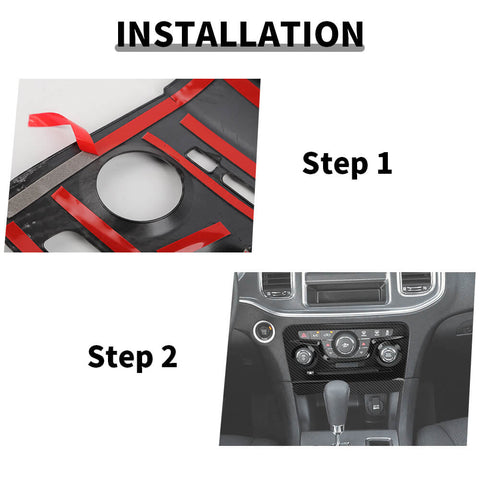 For 2011-2014 Dodge Charger Air Conditioner Control Panel Knob Cover Trim