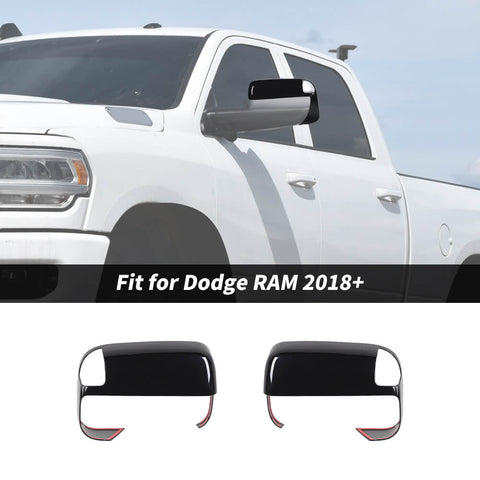For 2018+ Dodge Ram Towing Mirror Top Half Cover Trim W/Turn Signal Cut-Outs