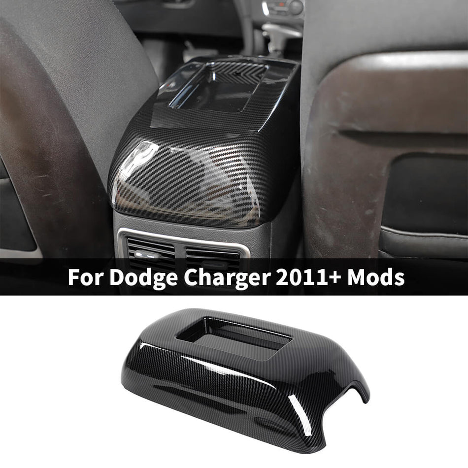 For 2011+ Dodge Charger/Chrysler 300C Interior Center Console Armrest Box Panel Cover Trim