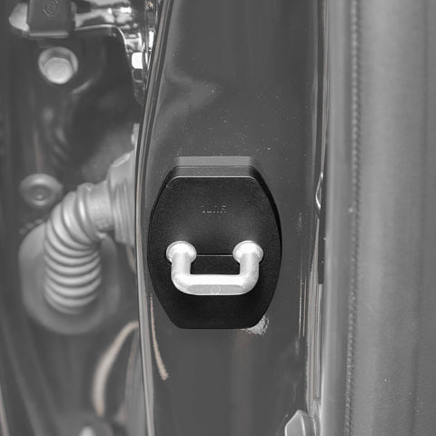 For 2010-2023 Toyota 4Runner 4 x Black Door Lock Protector Buckle Cover Trim