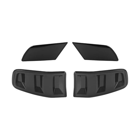 For 2010-2014 Ford Mustang Smoked Black Front Headlight /Rear Taillight Lamp Cover Trim Kit